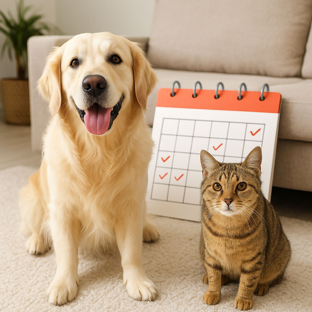 Calendário Mensal de Cuidados Essenciais para Seu Pet Calendário Mensal de Cuidados Essenciais para Seu Pet