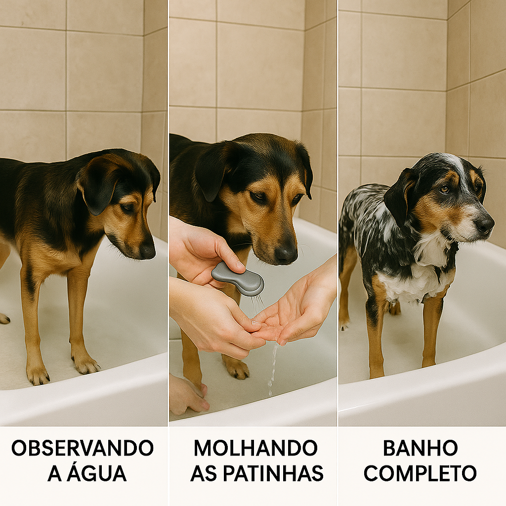 Como Ajudar Seu Pet a Perder o Medo de Água