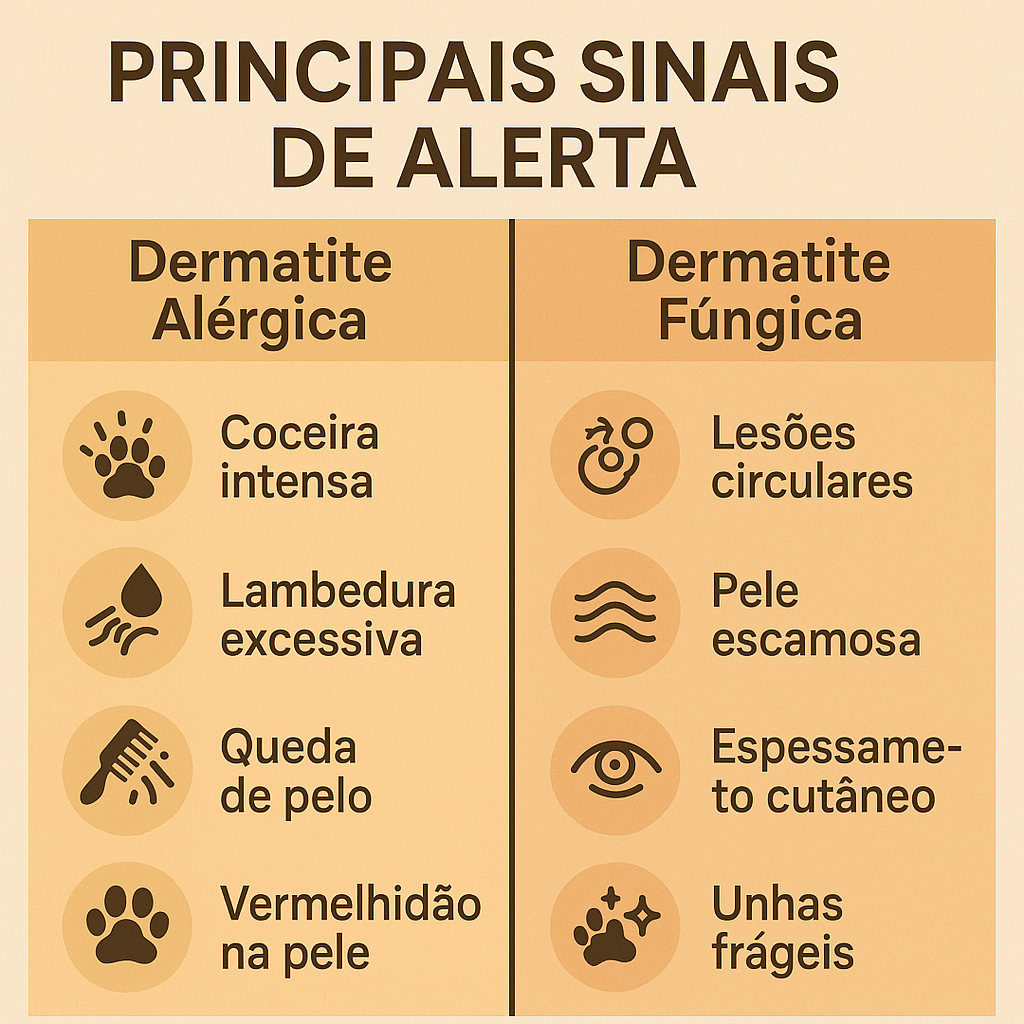 Dermatite Alérgica vs. Dermatite Fúngica em Pets