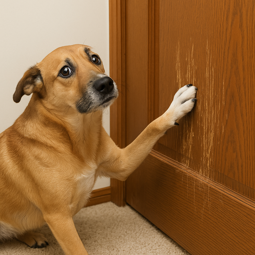 Por Que Meu Cachorro Arranha a Porta Quando Fica Sozinho! Como Resolver?